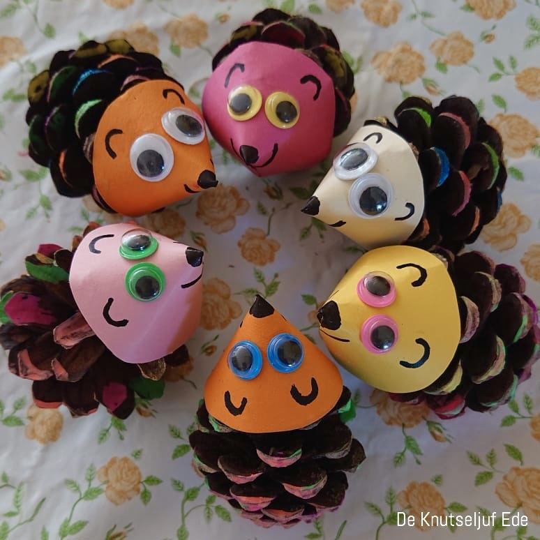 Wonderbaarlijk Schattige egels van dennenappels! » Crea met kids JP-73