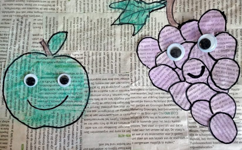 publiek volgorde doneren Fruit knutselen met een krant » Crea met kids