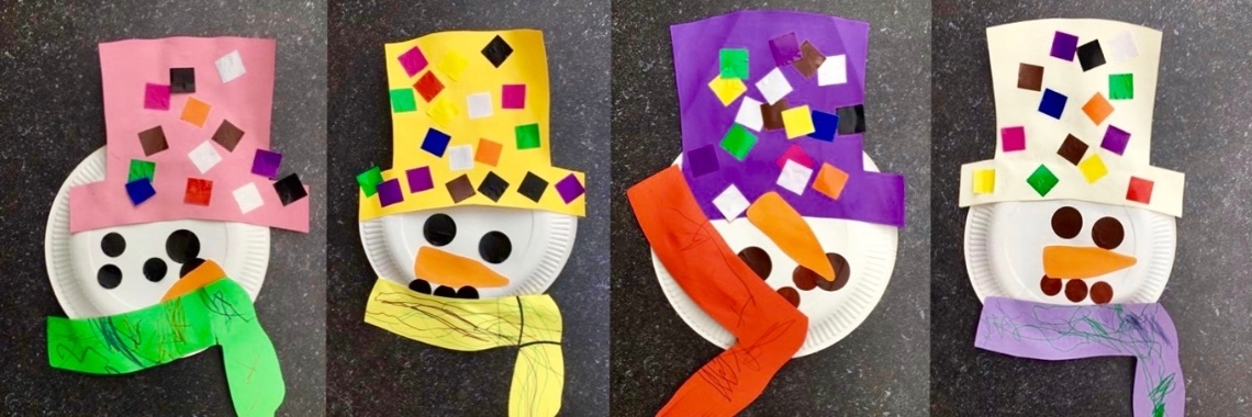 speler Pikken intelligentie Gekleurde sneeuwpoppen knutselen met peuters » Crea met kids