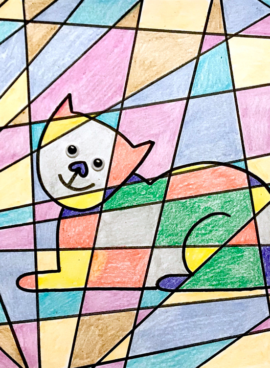 moeilijk Overweldigend prijs Mozaïek tekenen en kleuren » Crea met kids