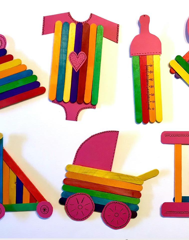 Babyspulletjes knutselen met houten ijslollystokjes » Crea met kids