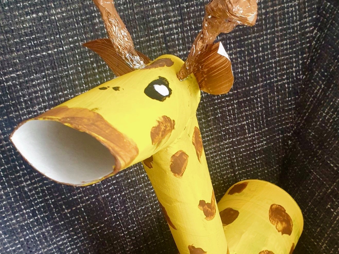 als Houden uitvoeren Giraf op rolletjes » Crea met kids