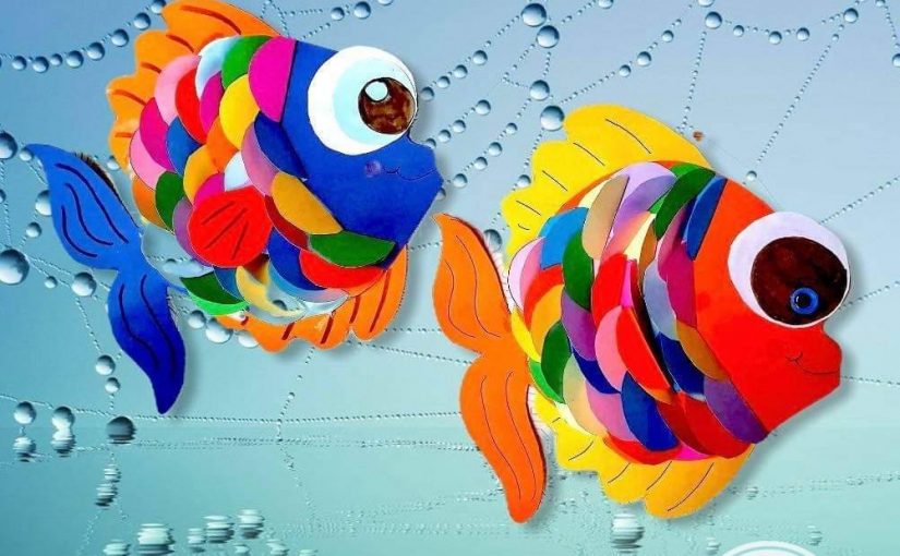 galblaas Voorstel Beschrijven Vissen knutselen met vrolijke kleurtjes » Crea met kids