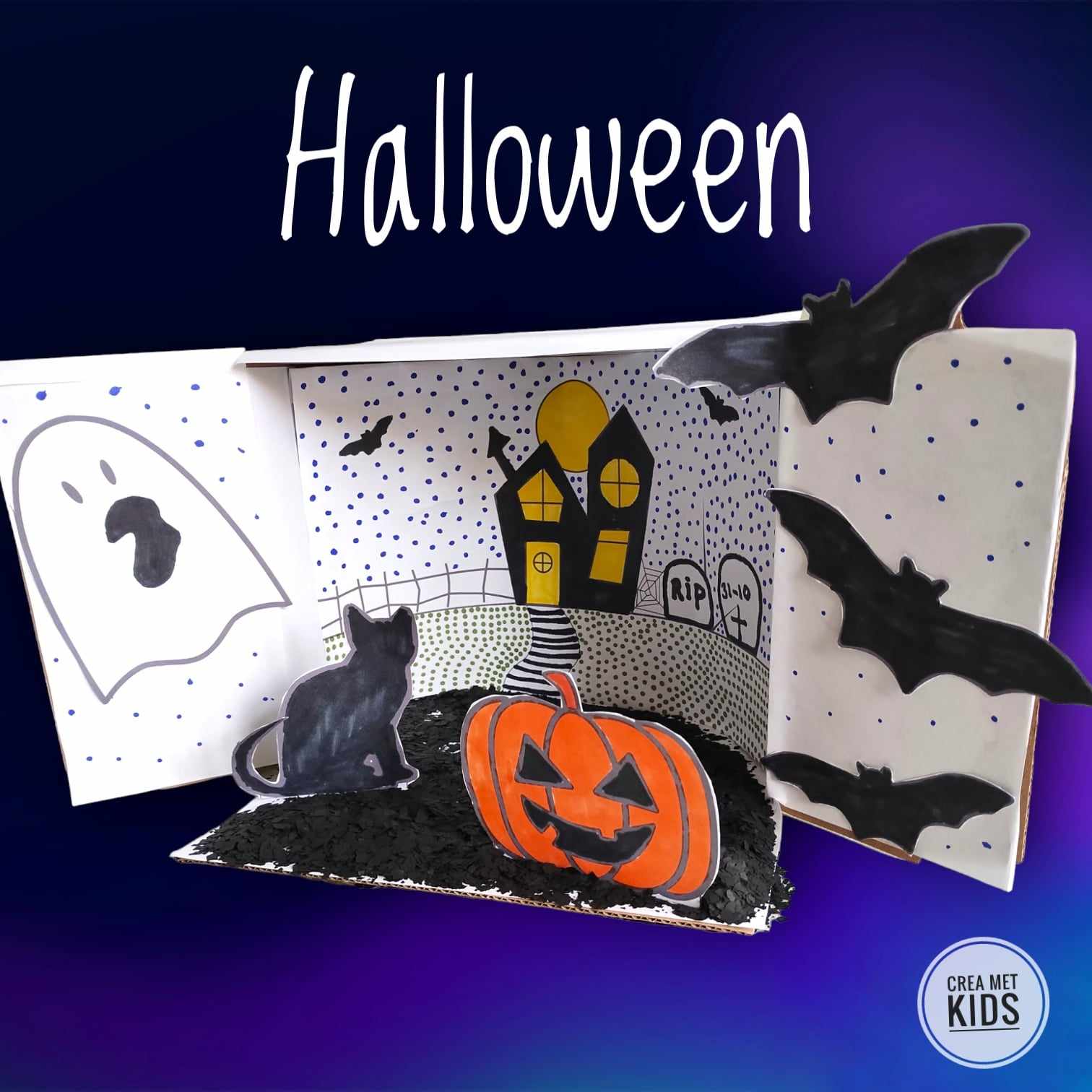 Halloween Kijkdoos Knutselen » Crea Met Kids